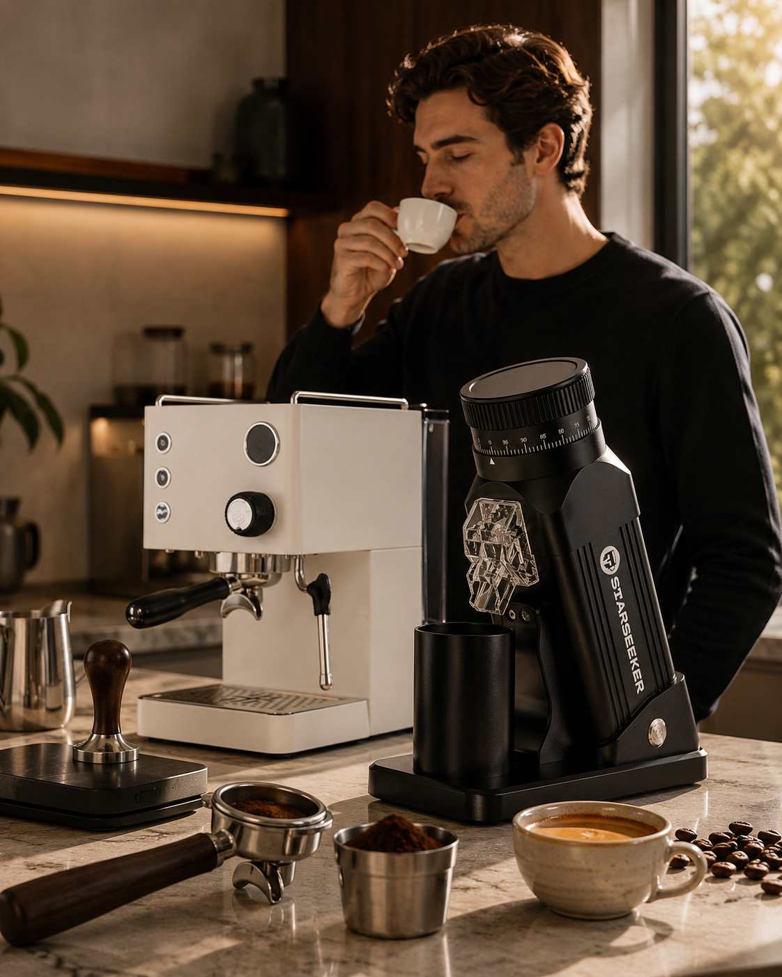 E55 grinder designed for light-roast coffee