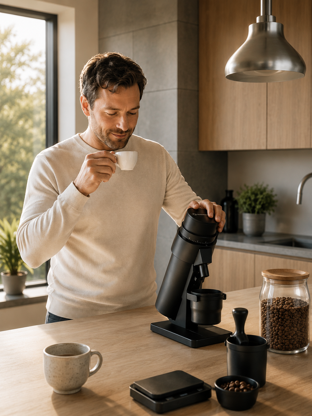 EDGE Plus grinder designed for light-roast coffee